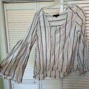 Large bell sleeve top